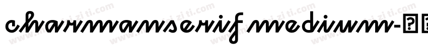 charmanserif medium字体转换